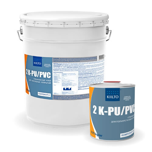 Kiilto 2K PU/PVC. Клей для модульных ПВХ покрытий. 6 кг